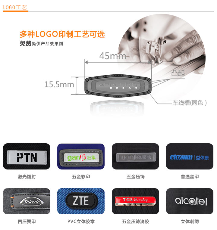箱包定制之LOGO工藝