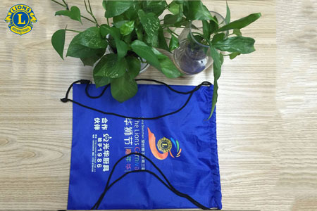 深圳獅子會定制華獅節(jié)禮品束口沙灘袋