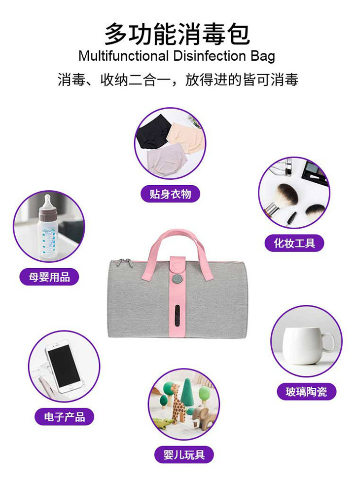 折疊式便攜UVC紫外線消毒包 超強殺菌 “包”防百病