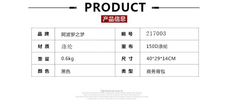 都市簡約時(shí)尚商務(wù)休閑雙肩電腦背包定制