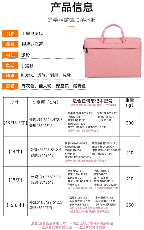 電腦包尺寸怎么選?